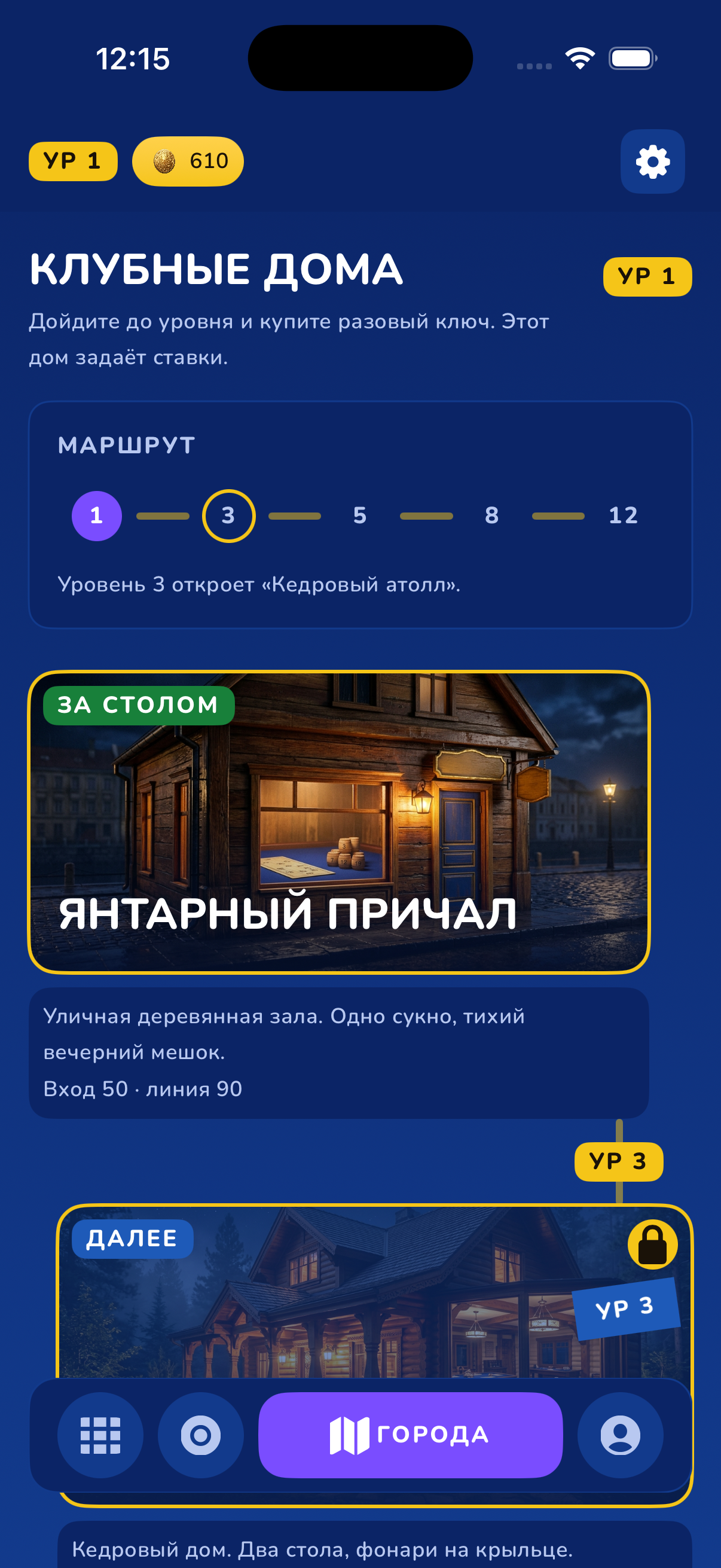 Профиль: имя, полоска опыта и цифры рейтинга